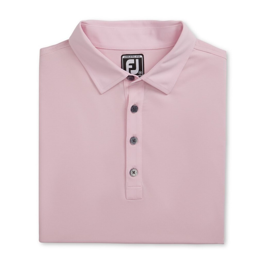 Pink Footjoy Danmark Athletic Fit Lisle Ende På Ende Selv Krave
