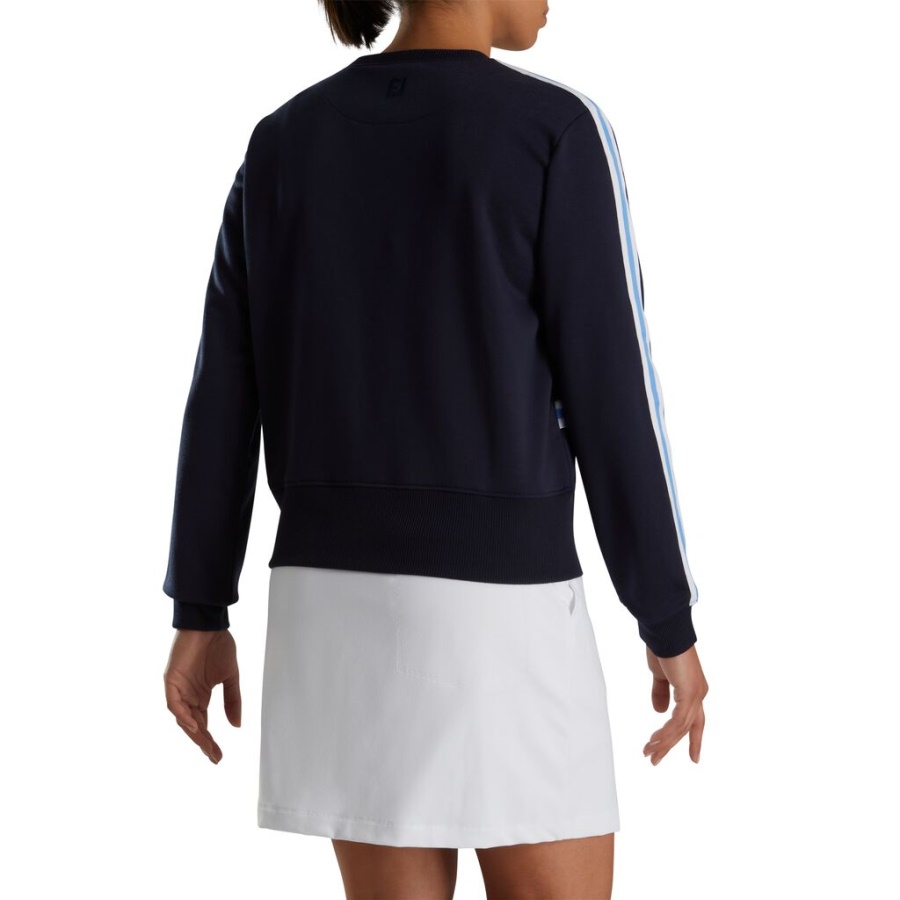 Crewneck Sweatshirt Kvinder Footjoy Danmark Navy