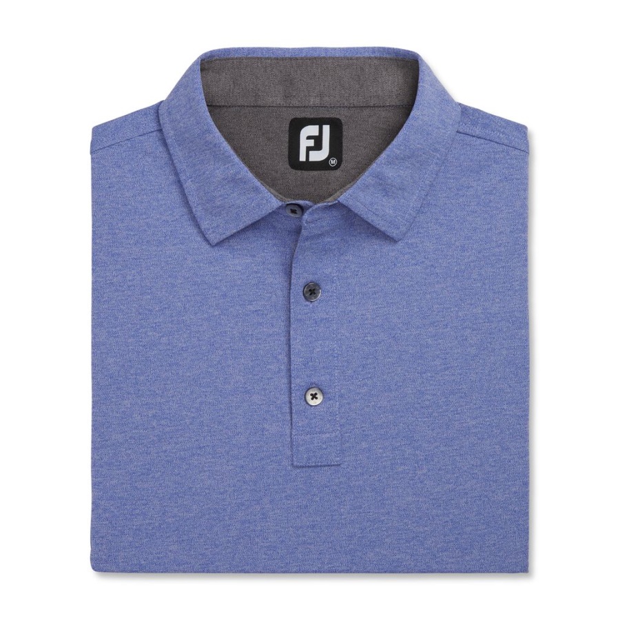 Footjoy Danmark Ocean Heather Stretch Pique Solid Self Krave