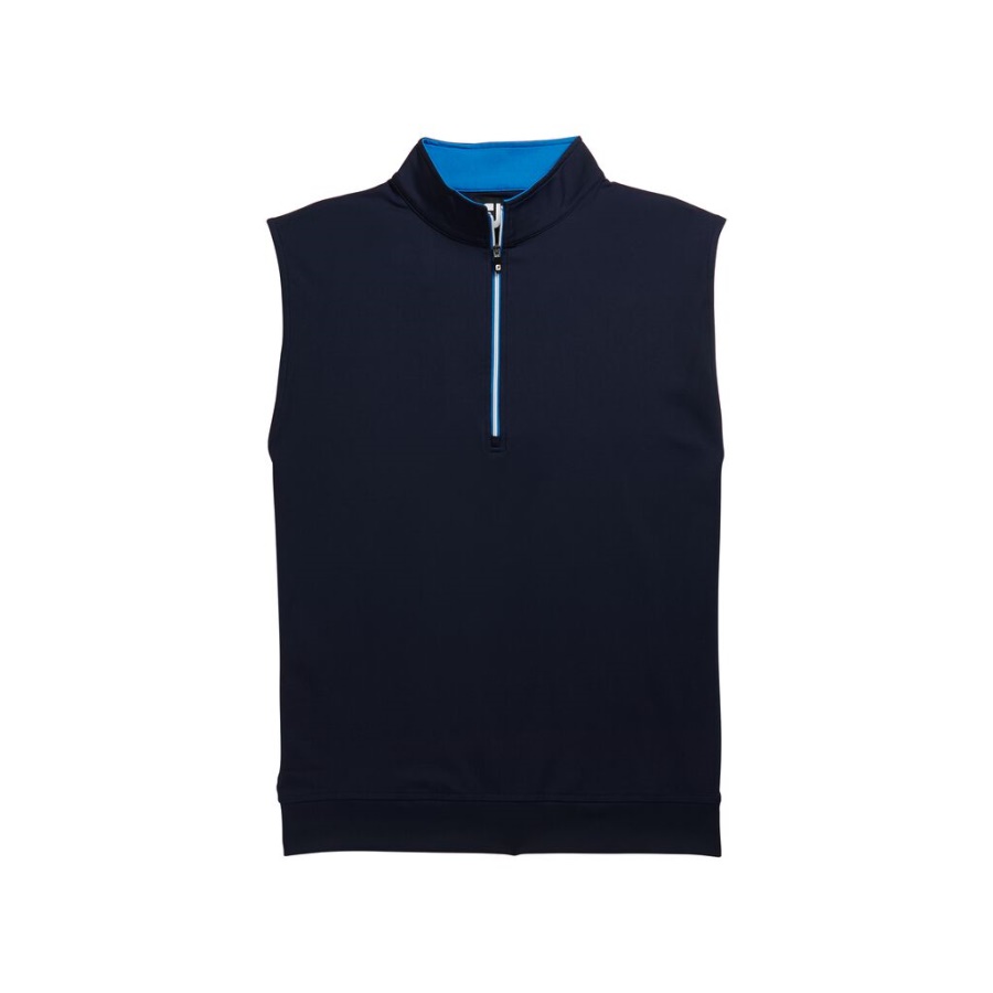Halv Lynlås Jersey Vest Footjoy Danmark Navy