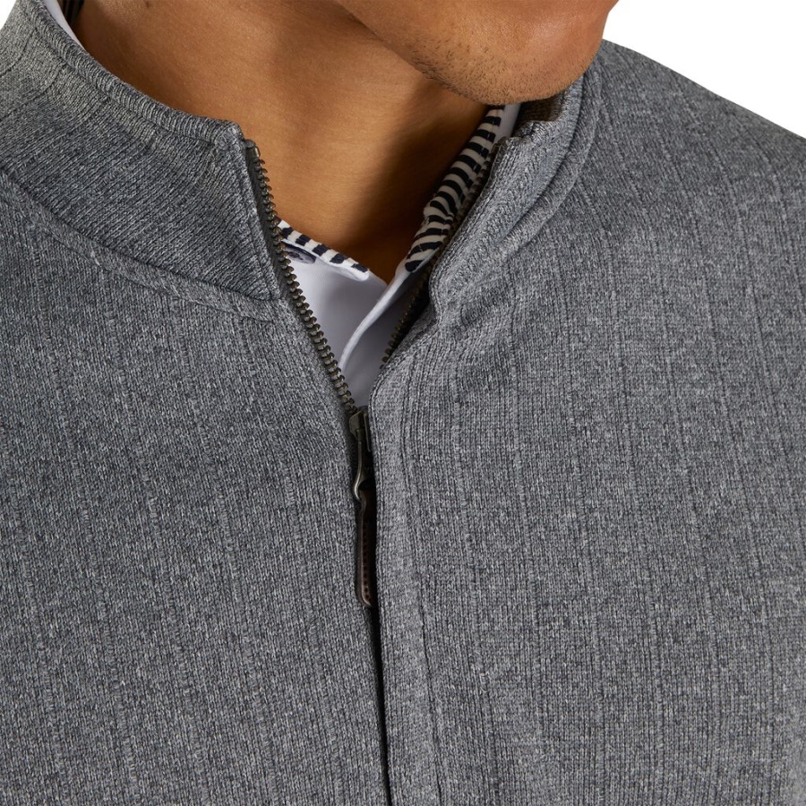 Footjoy Danmark Drop Nål Halv Lynlås Rynket Talje Lyng