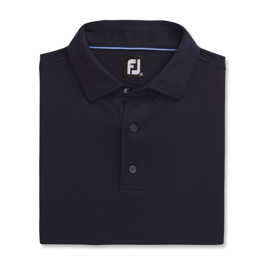 Performance Stretch Pique Solid Self Krave Footjoy Danmark Navy