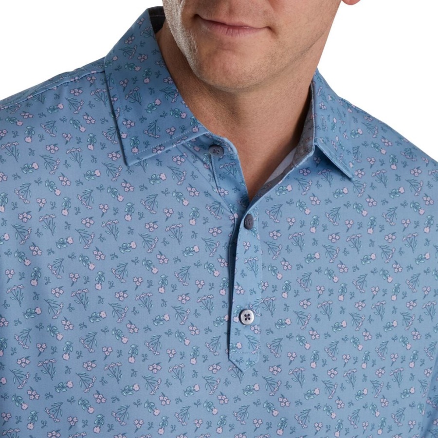 Denim Mini Floral Lisle Self Krave Footjoy Danmark