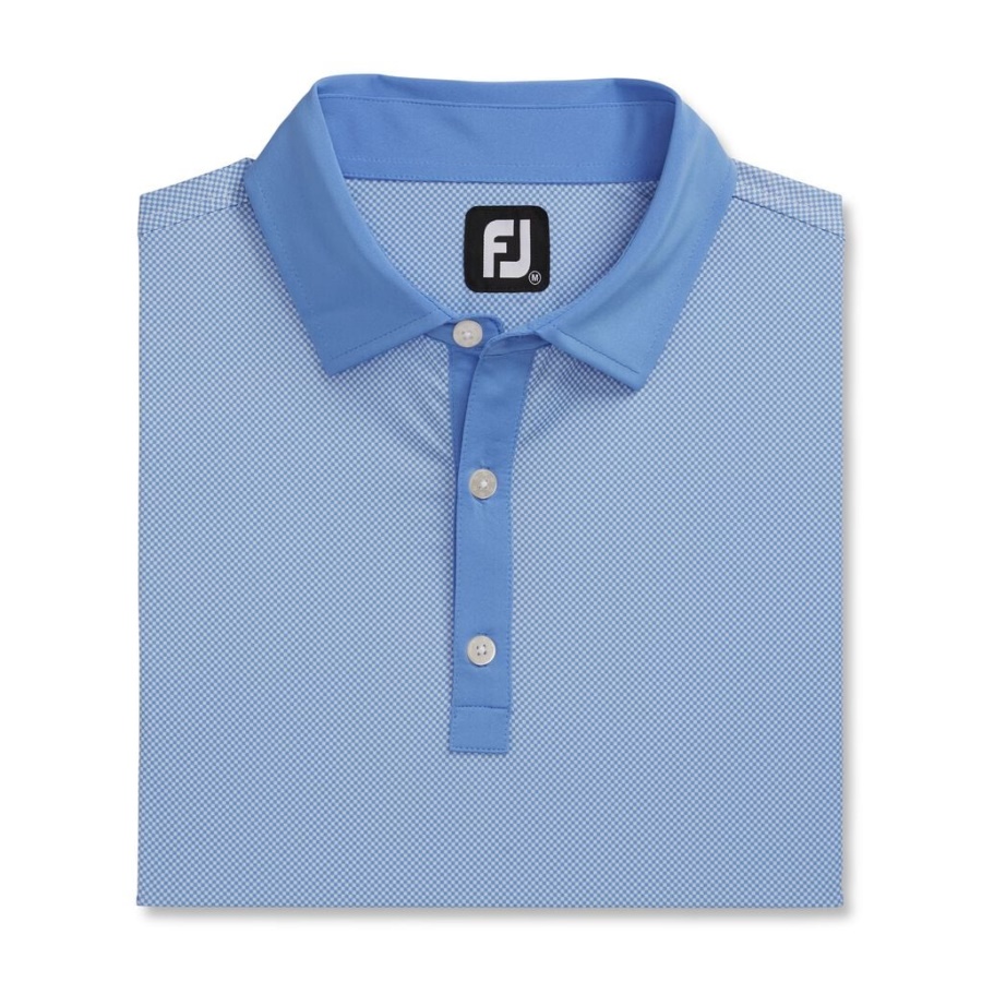 Footjoy Danmark Stretch Lisle Mini Ternet Print Hvid