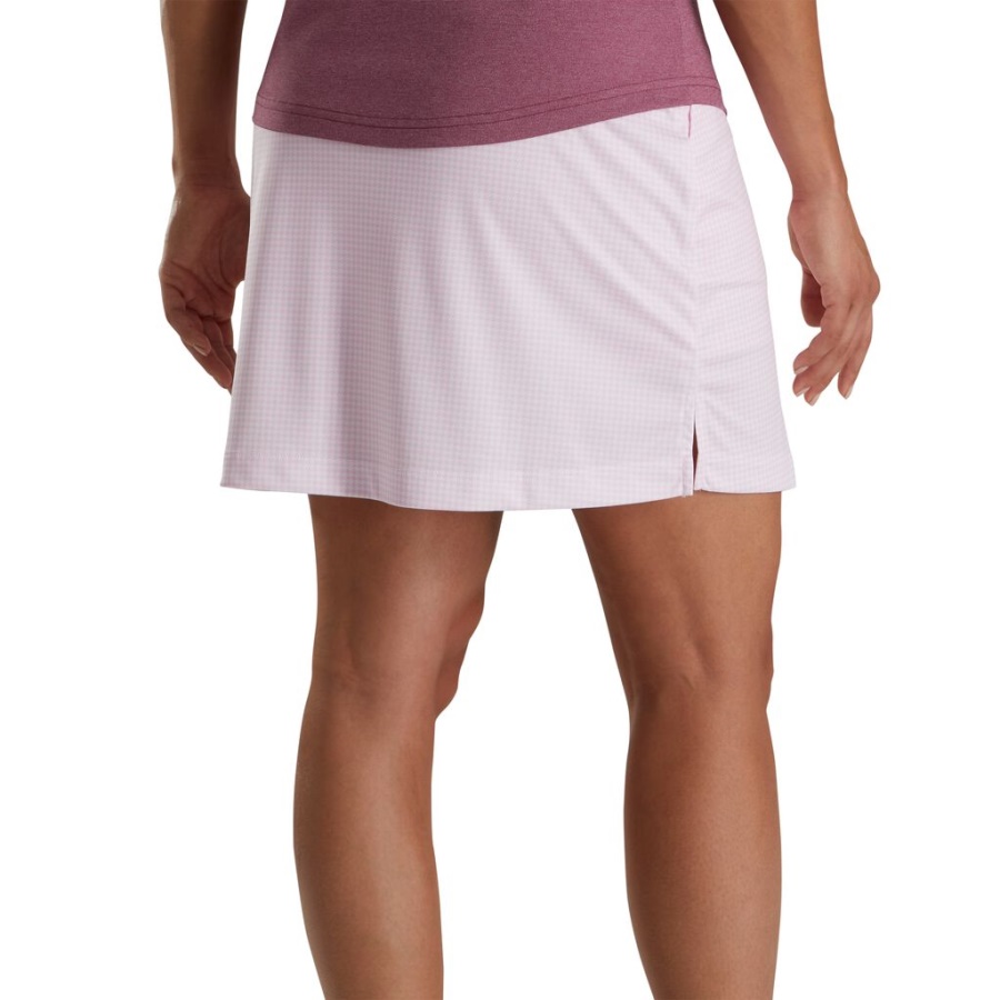 Pink Houndstooth Strik Skort Kvinder Footjoy Danmark
