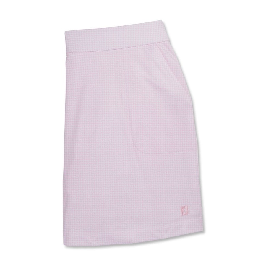 Pink Houndstooth Strik Skort Kvinder Footjoy Danmark