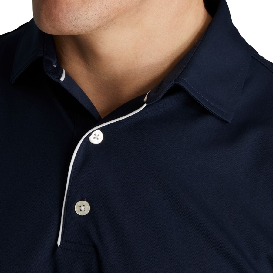 Langærmet Solbeskyttelsesskjorte Marineblå Footjoy Danmark