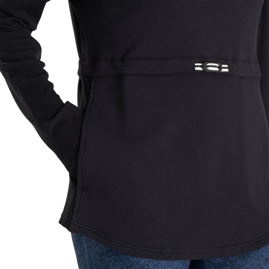 Tragtkrave Pullover Kvinder Forrige Sæson Stil Sort Footjoy Danmark