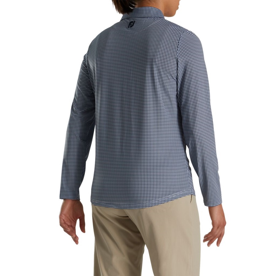 Footjoy Danmark Navy Solbeskyttelsesskjorte Kvinder