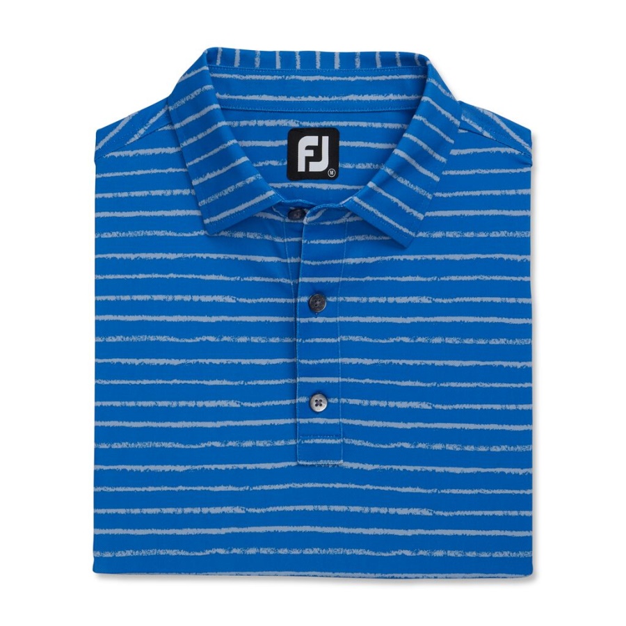 Kridt Streg Print Stretch Pique Self Krave Footjoy Danmark Grå