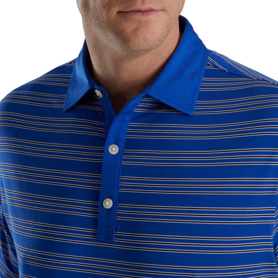 Trio Stripe Lisle Self Collar Footjoy Danmark Ocean