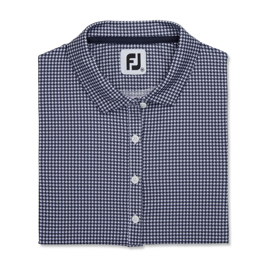 Houndstooth Lisle Kvinder Footjoy Danmark Navy