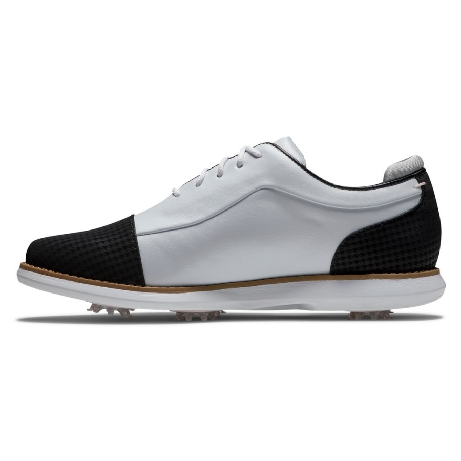 Footjoy Danmark Traditioner Cap Toe Kvinder Hvid