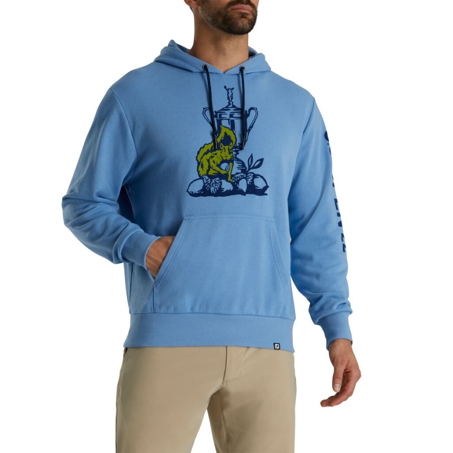 Blue Footjoy Danmark 2022 U.s. åben Sweatshirt Tidligere Sæson Stil