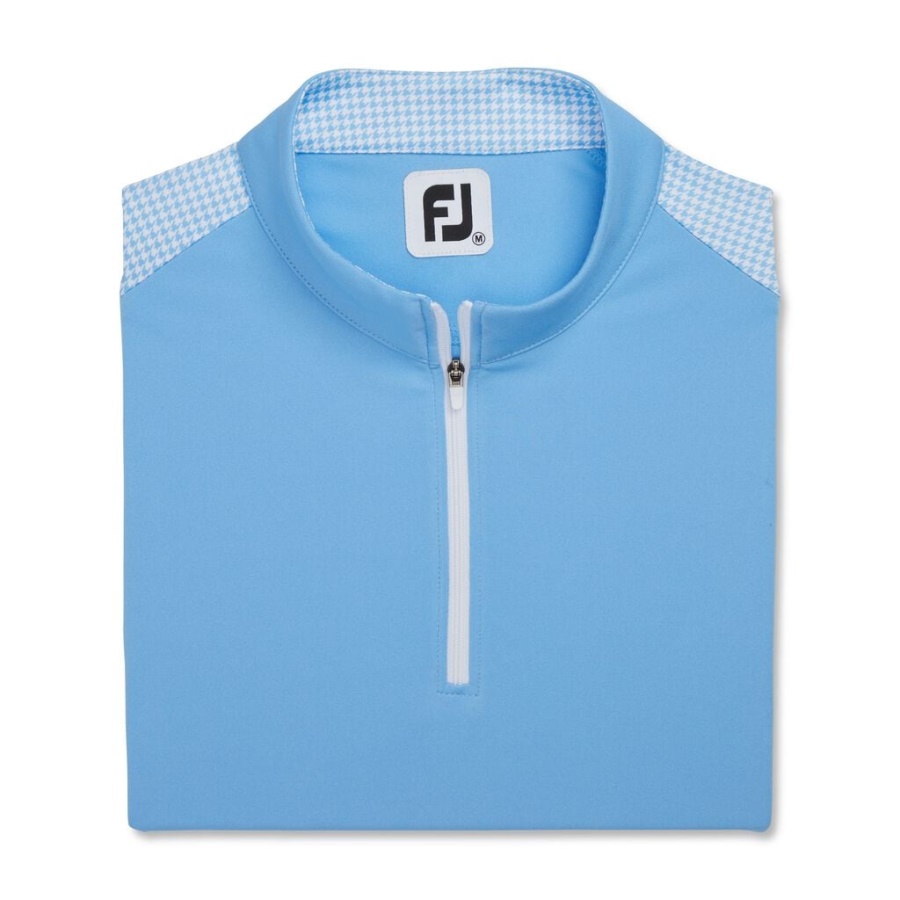 Lynlås Houndstooth Trim Kvinder Footjoy Danmark Blue