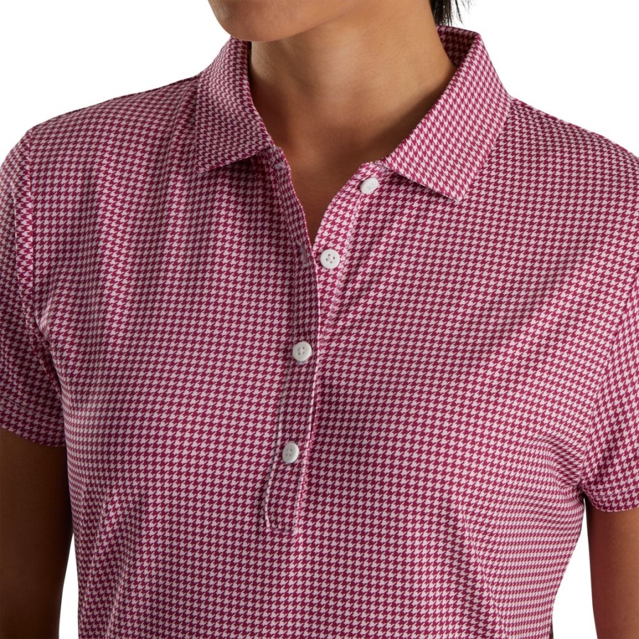 Fig Footjoy Danmark Houndstooth Lisle Kvinder