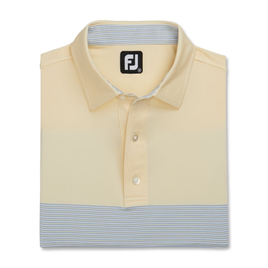 Hvid Footjoy Danmark Atletisk Pasform Color Block Lisle Self Krave