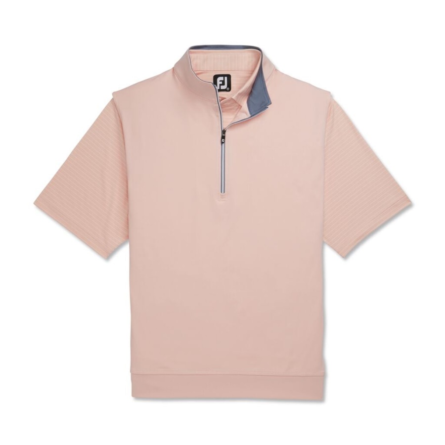 Footjoy Danmark Pink Halv Lynlås Jersey Vest
