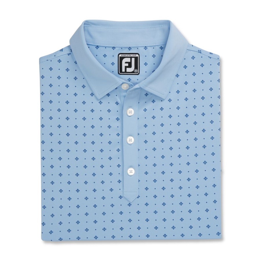 Footjoy Danmark Blue Atletic Fit Deco Print Self Krave