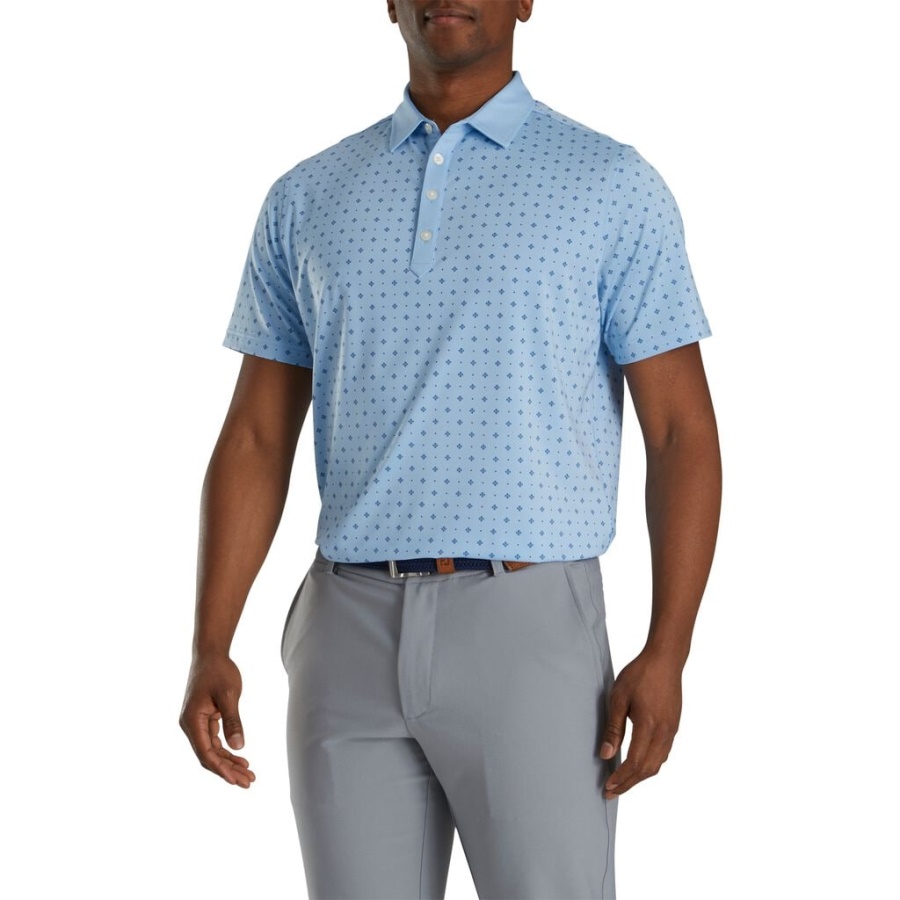 Footjoy Danmark Blue Atletic Fit Deco Print Self Krave