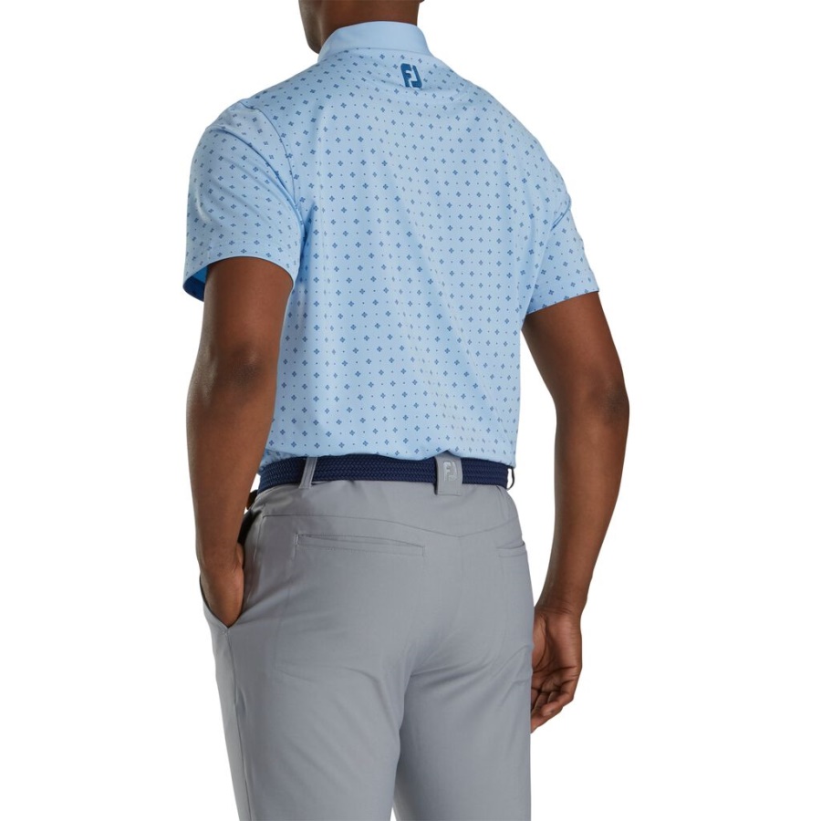 Footjoy Danmark Blue Atletic Fit Deco Print Self Krave