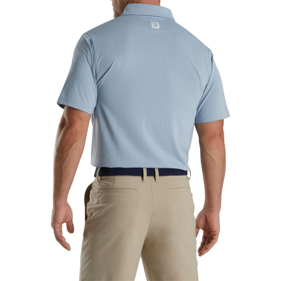 Grå Zigzag Print Lisle Self Collar Footjoy Danmark