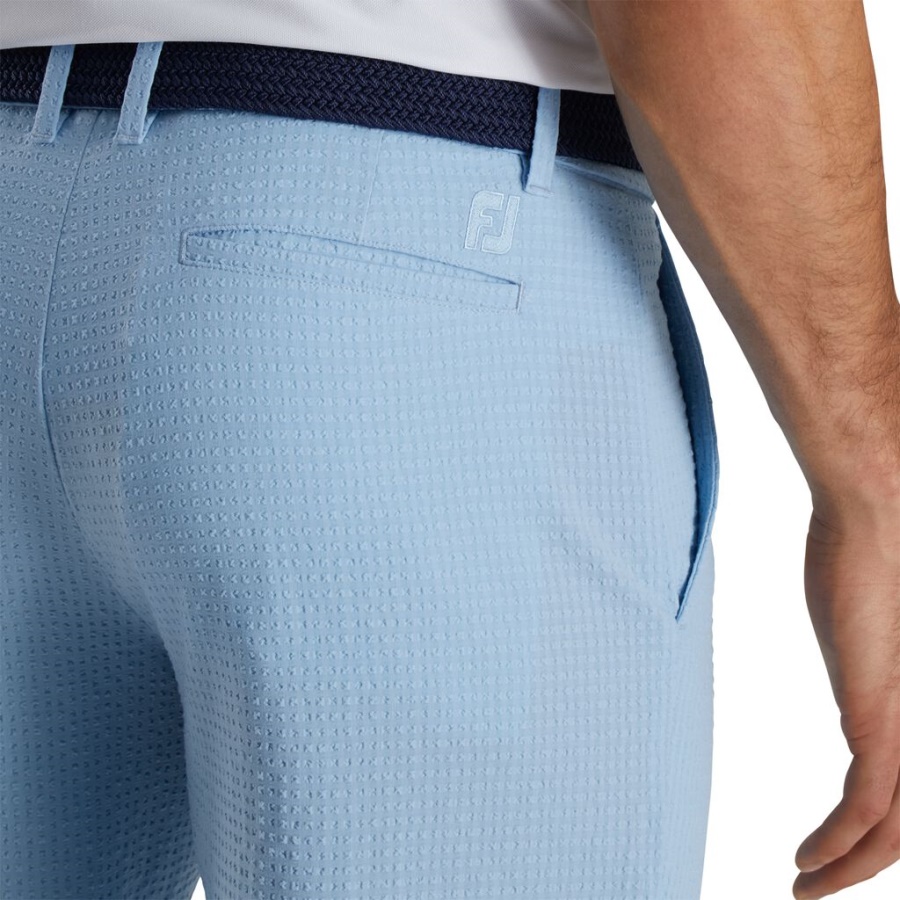 Footjoy Danmark Blue Seersucker Shorts 10 Inseam