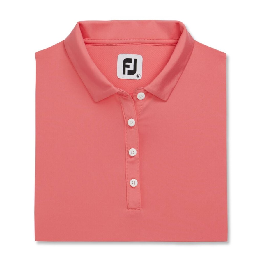 Footjoy Danmark Langærmet Solbeskyttelsesskjorte Kvinder Koral