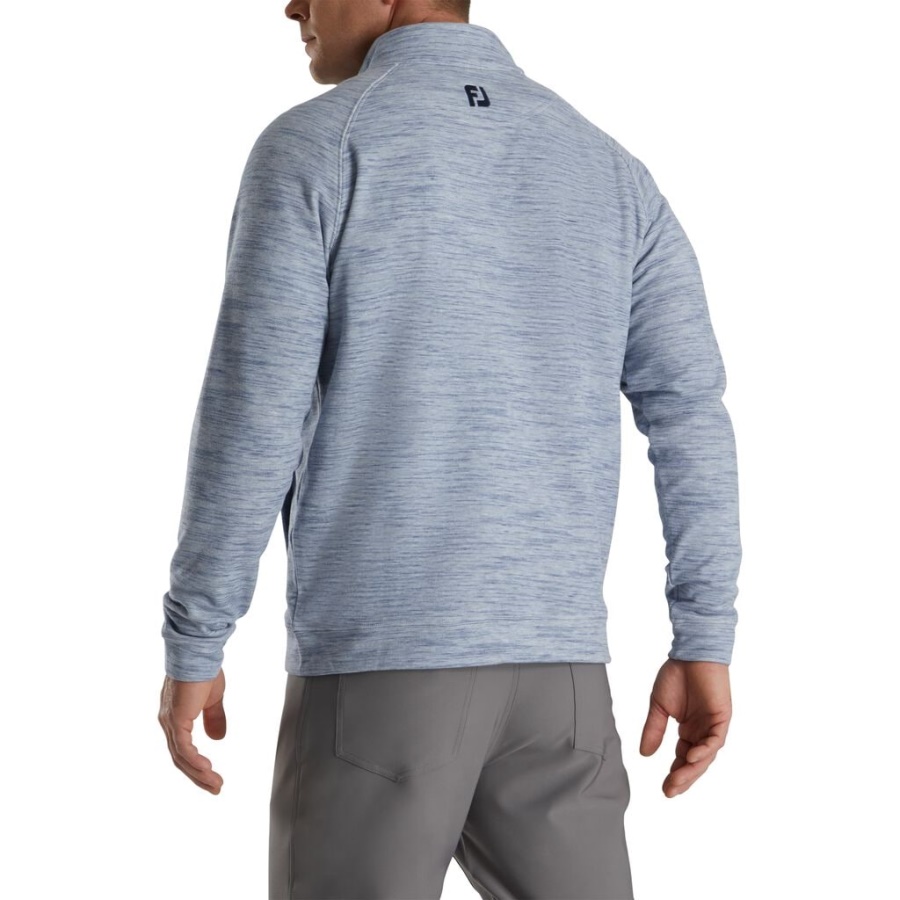 Lyng Jersey Fleece Fuld Lynlås Marineblå Footjoy Danmark