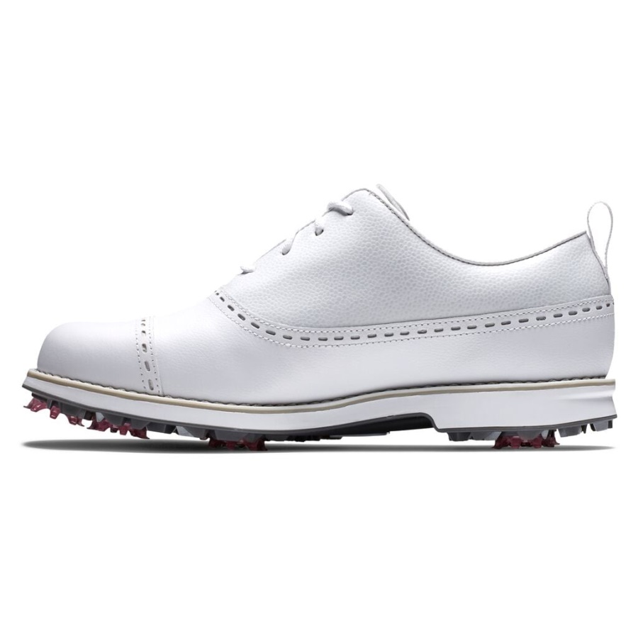 Footjoy Danmark Hvid Premiereserie Cap Toe Kvinder