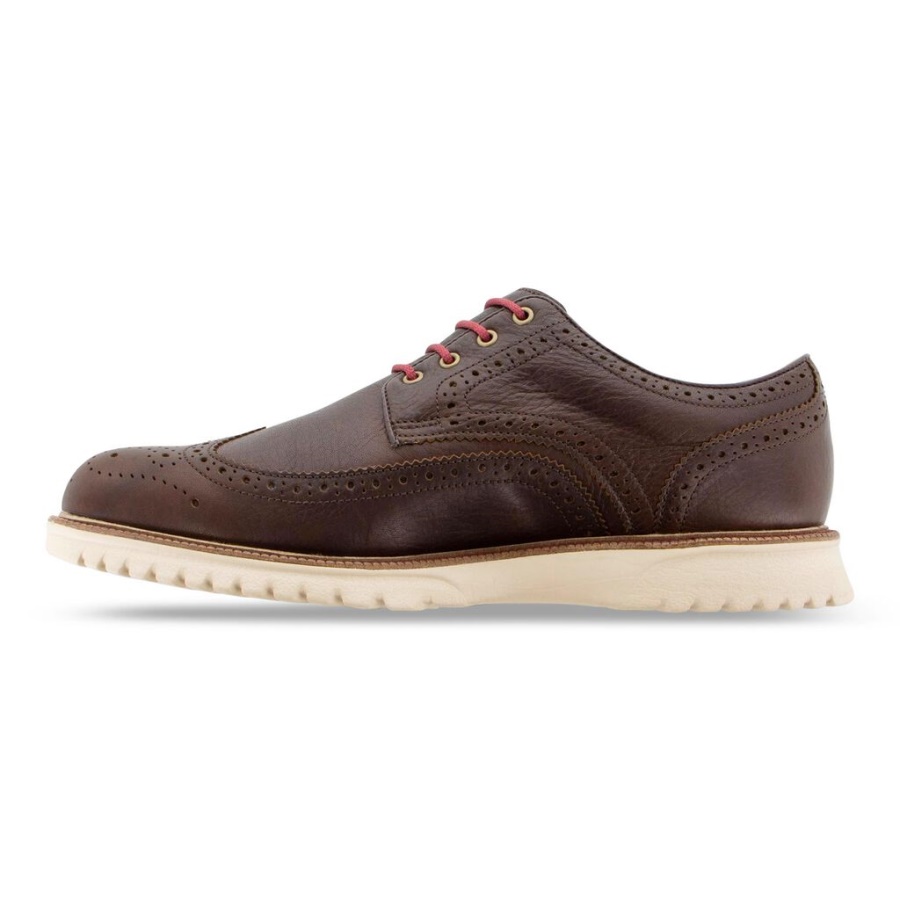 Brown Club Casuals Wing Tip Footjoy Danmark