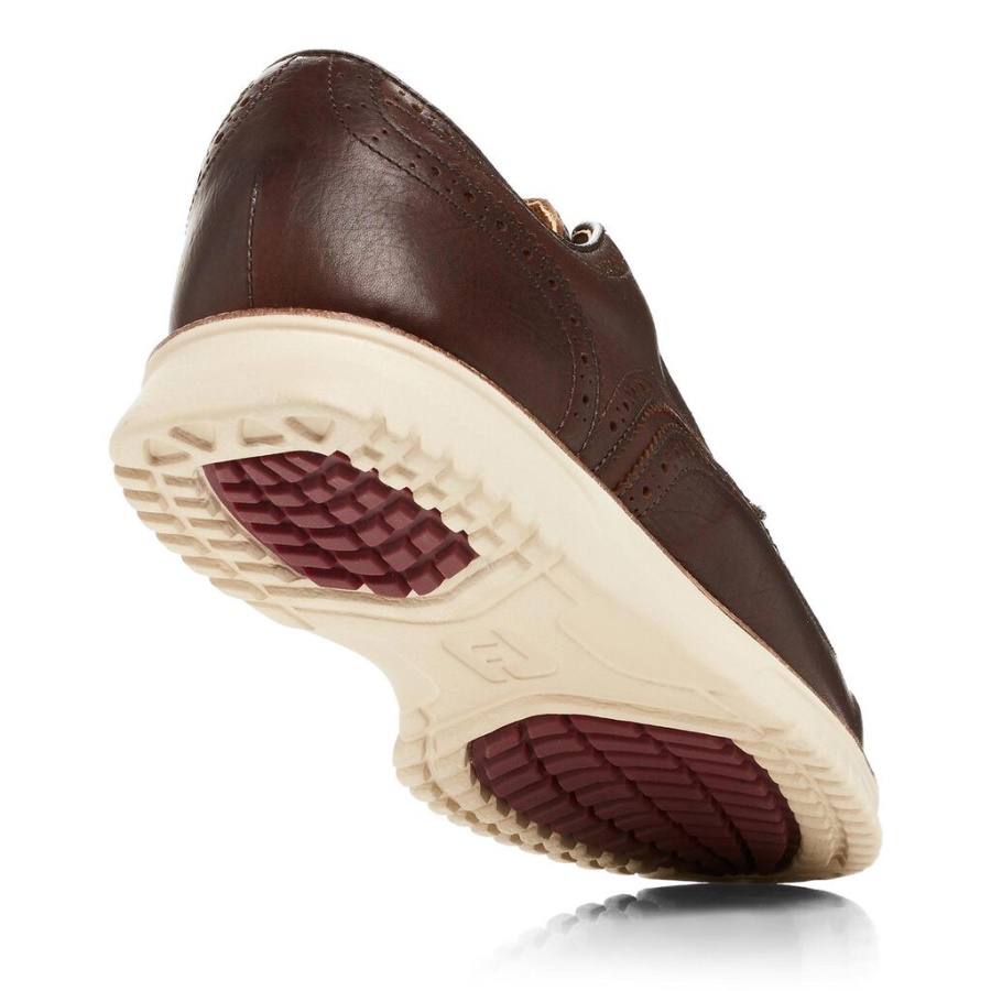 Brown Club Casuals Wing Tip Footjoy Danmark