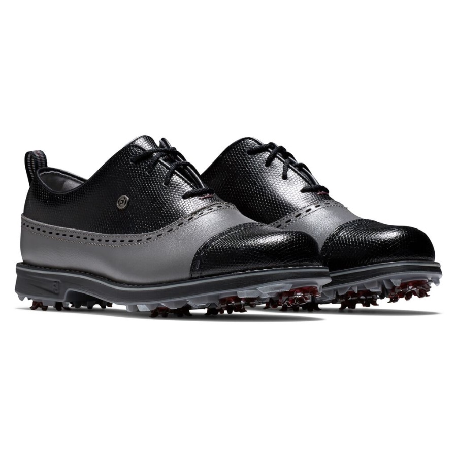 Black Footjoy Danmark Premiere Series Cap Toe Kvinder