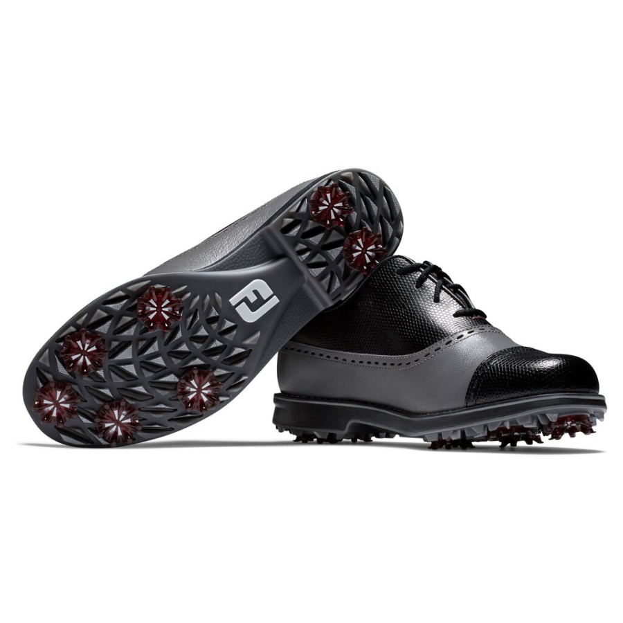 Black Footjoy Danmark Premiere Series Cap Toe Kvinder