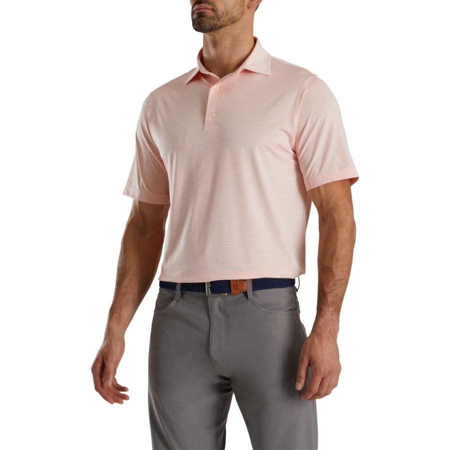 Lisle Klassisk Blyantstribe Footjoy Danmark Pink