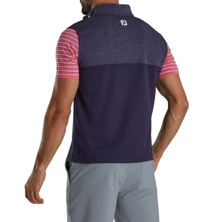 Navy Lyng åg Halv Lynlås Vest Fj Tour Krave Footjoy Danmark