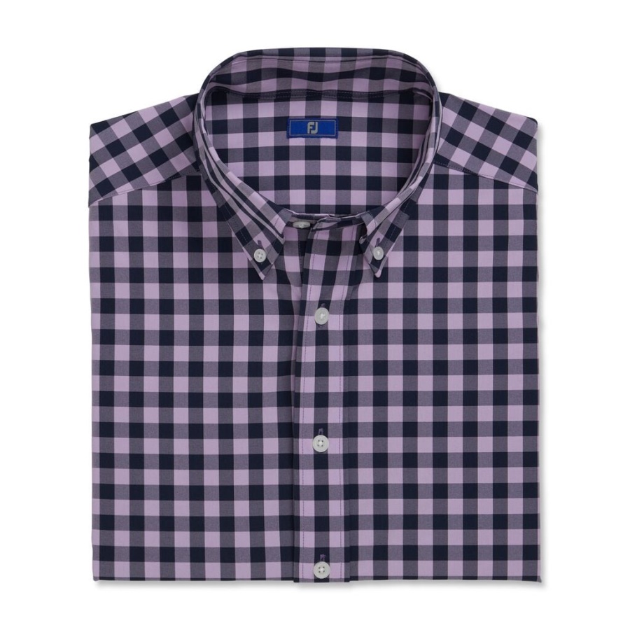 Footjoy Danmark Navy Stretch Vævet Gingham