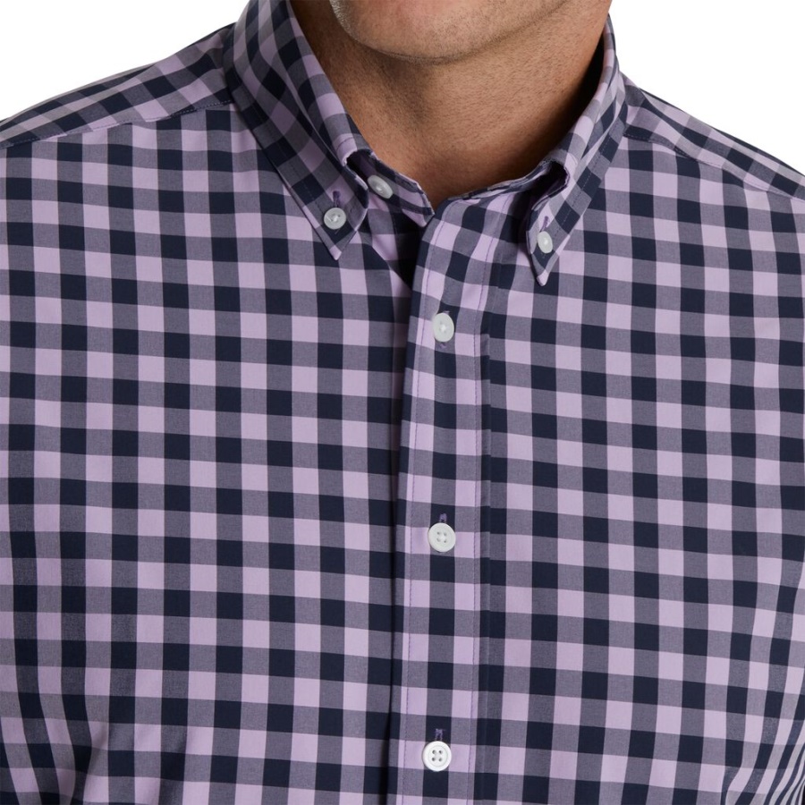 Footjoy Danmark Navy Stretch Vævet Gingham