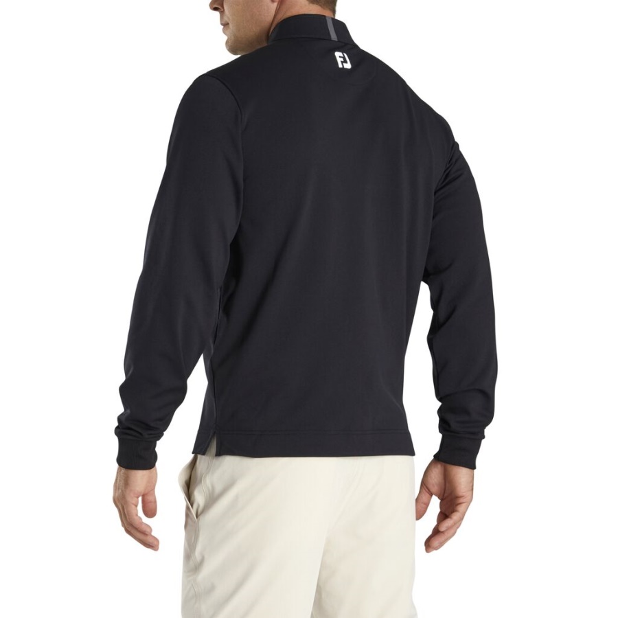 Footjoy Danmark Pique Sport Mellemlag Sort