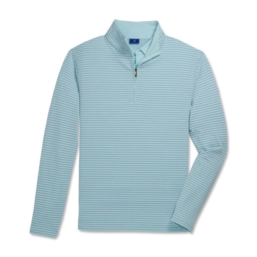Footjoy Danmark French Terry Quarter Zip Seafoam