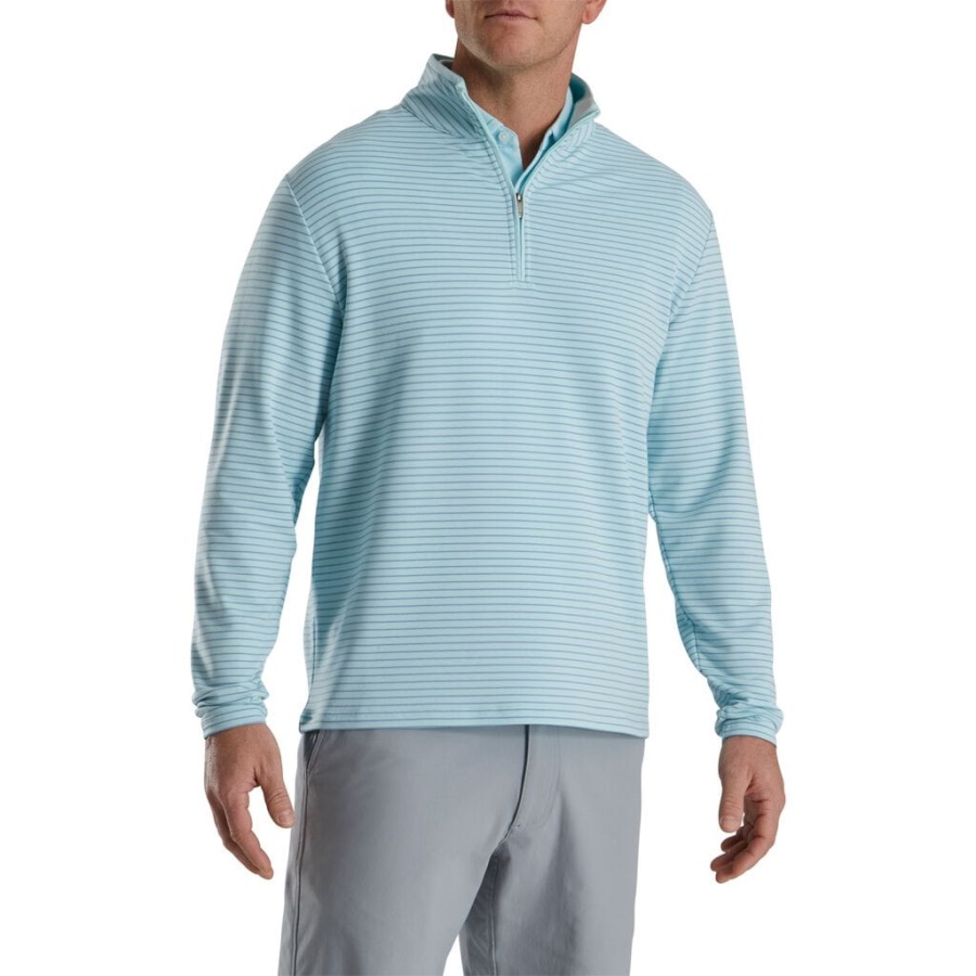 Footjoy Danmark French Terry Quarter Zip Seafoam