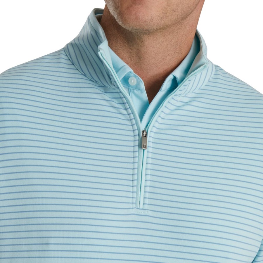 Footjoy Danmark French Terry Quarter Zip Seafoam