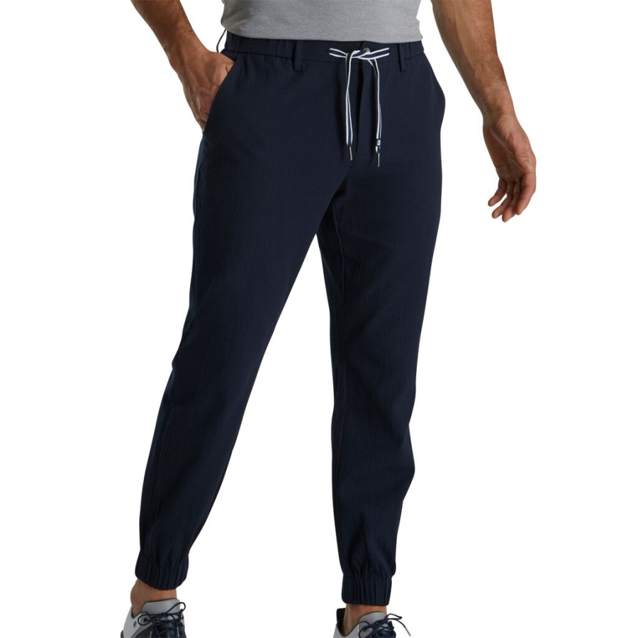 Footjoy Danmark Seersucker Navy Camp Jogger