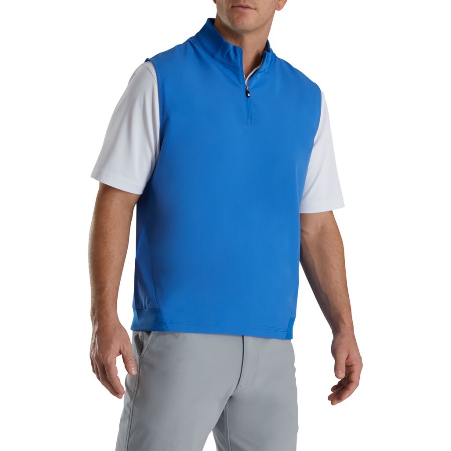 Stretch Vævet Vest Strik Accenter Royal Footjoy Danmark