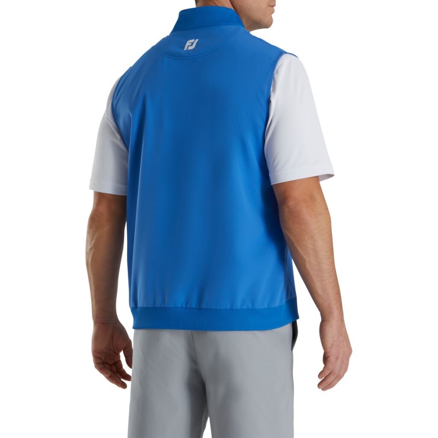 Stretch Vævet Vest Strik Accenter Royal Footjoy Danmark
