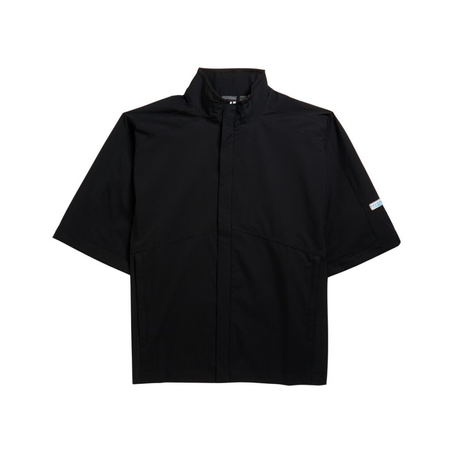 Footjoy Danmark Sort Hydrolite Regnjakke Med Lynlås Af ærmer