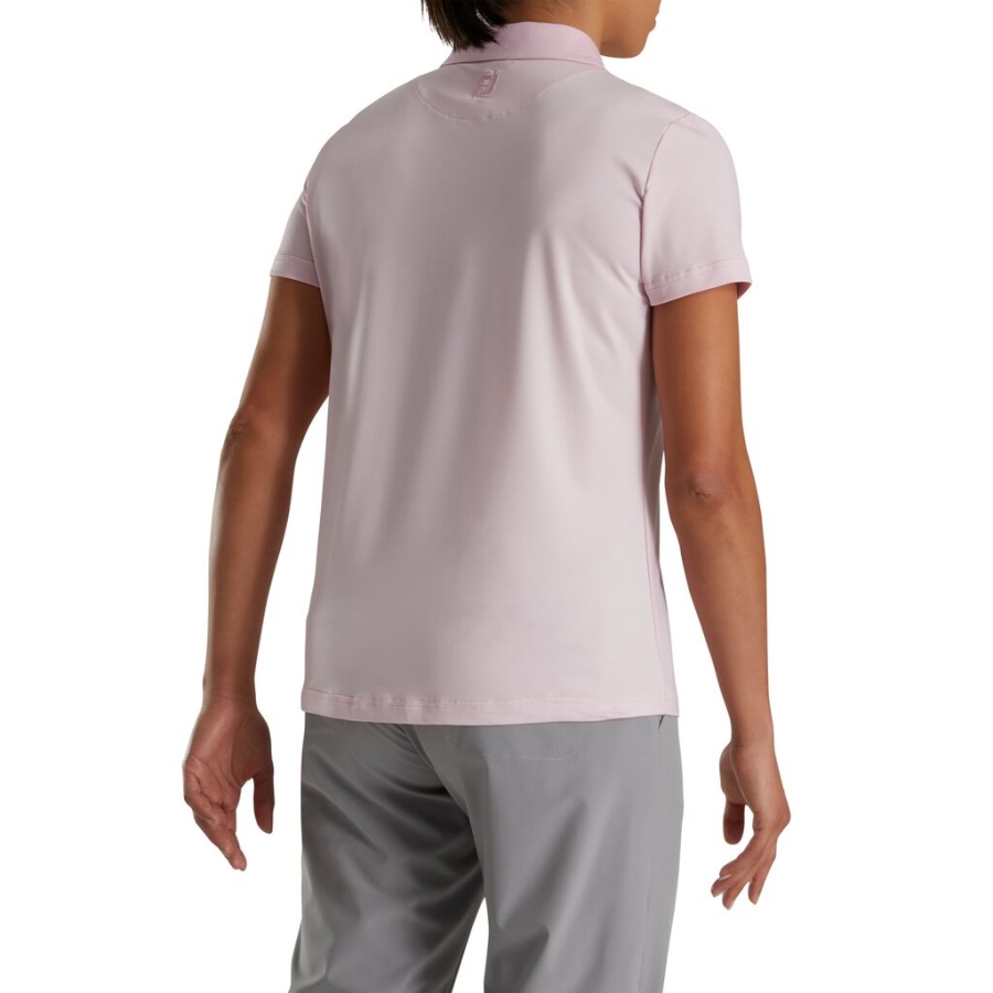 Pink Footjoy Danmark Kasketærmet Houndstooth Print Kvinder