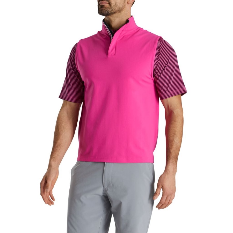Pink Footjoy Danmark Stretch Jersey Tidligere Sæson Stil