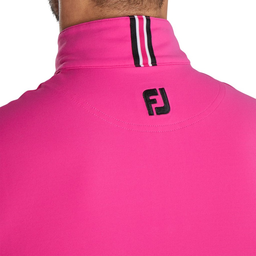 Pink Footjoy Danmark Stretch Jersey Tidligere Sæson Stil