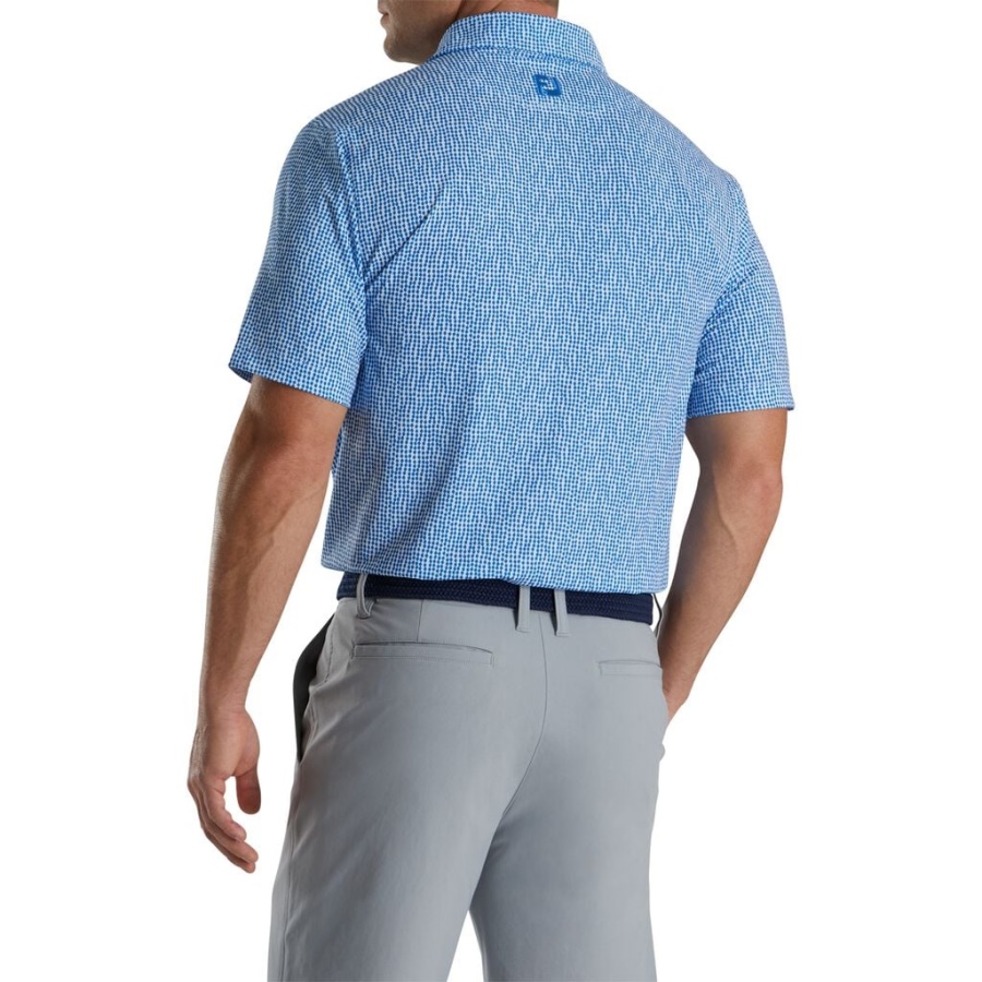 Perlekæde Print Lisle Self Krave Hvid Footjoy Danmark